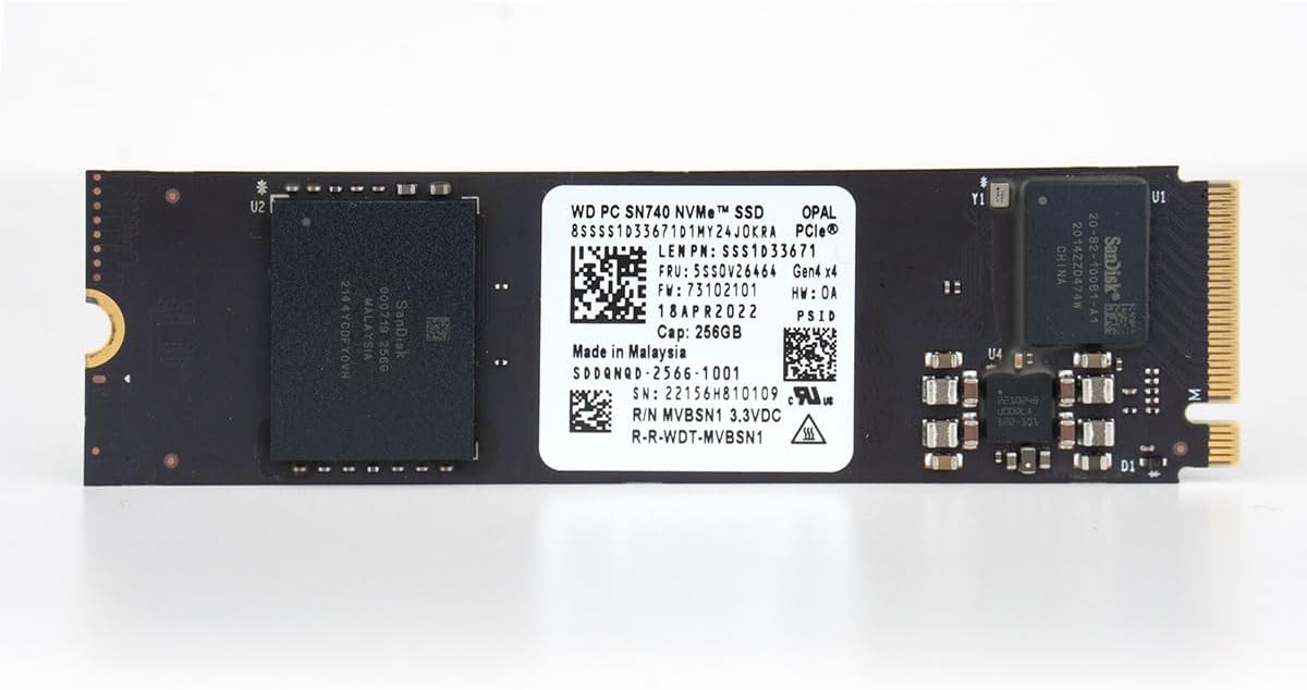 SSD NVME Western Digital PC SN740 256GB M.2 2280