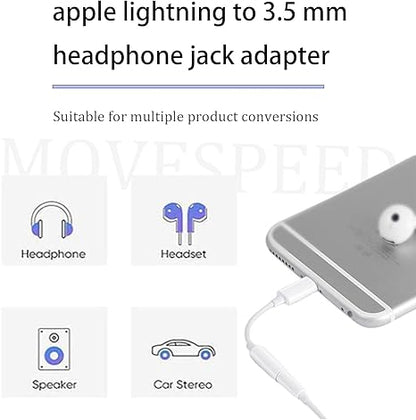 Adaptador Movespeed  Lightning a Jack 3.5mm para iPhone