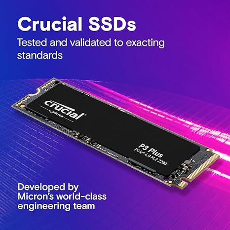 SSD NVME Crucial 2TB P3 Plus 2TB PCIe Gen4