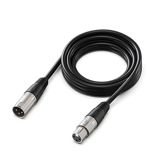 Cable de micrófono GearIT XLR a XLR 20 pies