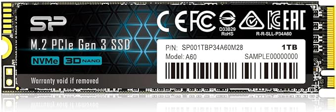 SSD NVMe Silicon Power A60 1TB