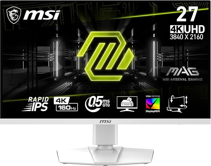 Monitor MSI MAG 274URFW 27" 160 Hz Rapid IPS UHD 3840 x 2160 (4K)