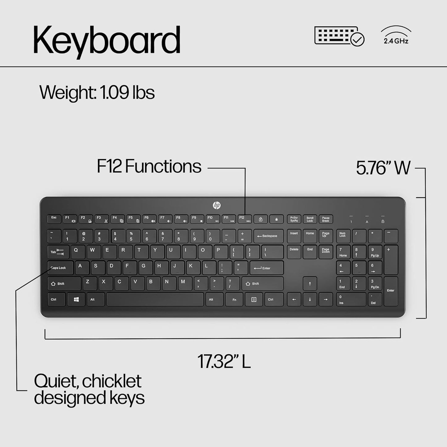 Teclado HP 230 Wireless Keyboard