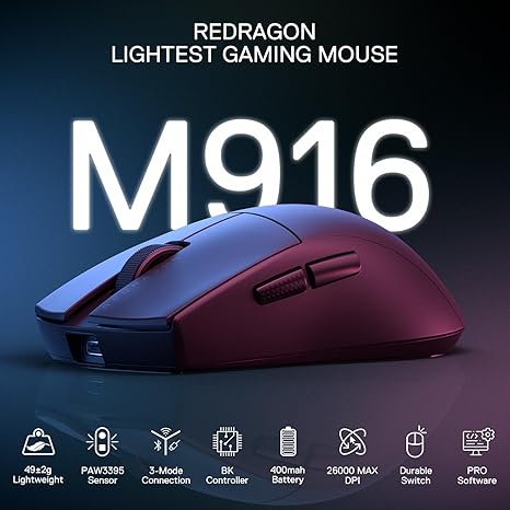 Mouse Redragon K1ING M916 PRO (4K Hz)