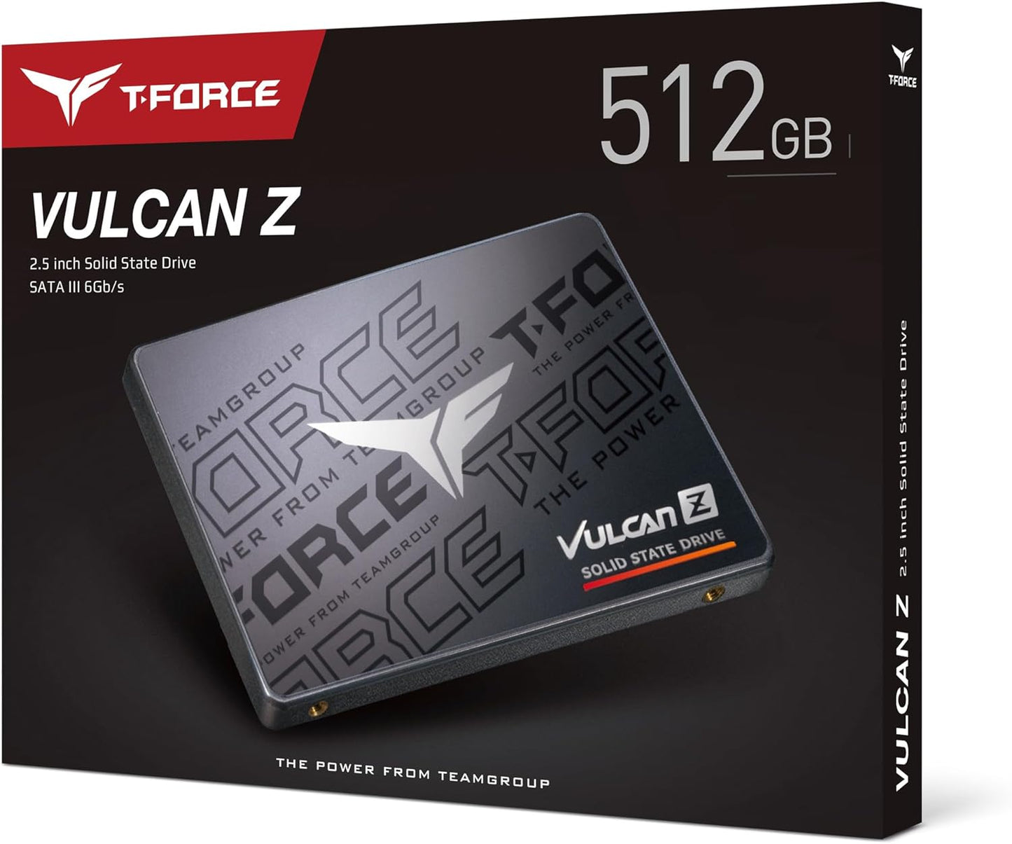 SSD Sata TEAMGROUP T-Force Vulcan Z 512GB SLC Cache 3D NAND TLC 2.5 Inch