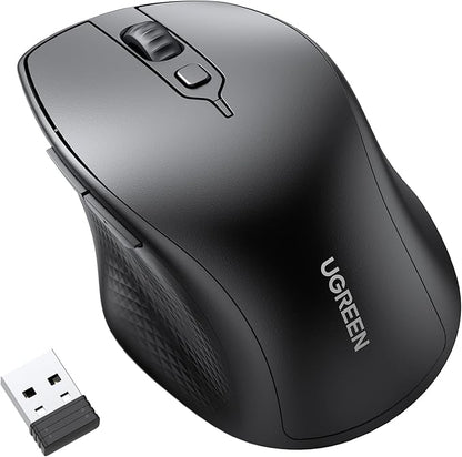 Mouse Ugreen MU101 Bluetooth 5.0 y 2.4G con receptor USB