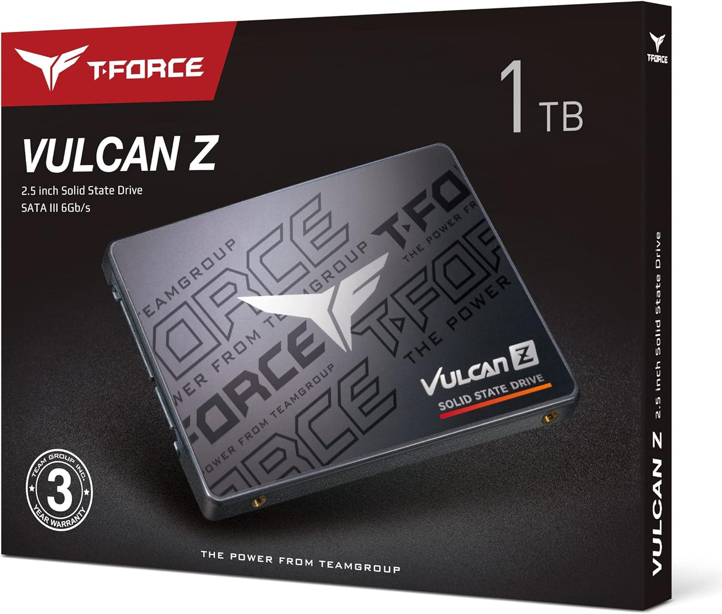 SSD SATA TEAMGROUP T-Force Vulcan Z 1TB SLC Cache 3D NAND TLC 2.5 Inch