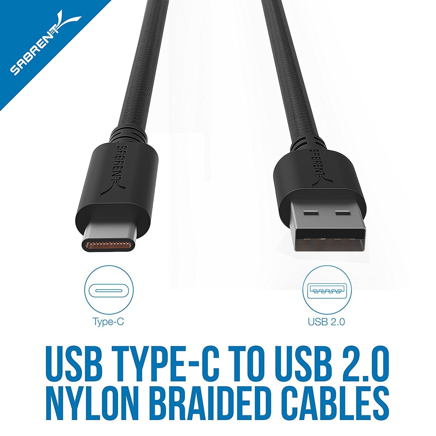 Cable Sabrent  6ft USB-C to USB A 3.0 Sync CB-C3X6