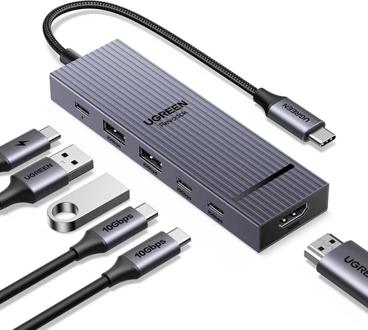 HUB Ugreen UGREEN Revodok CM818 USB-C Hub 6 in 1