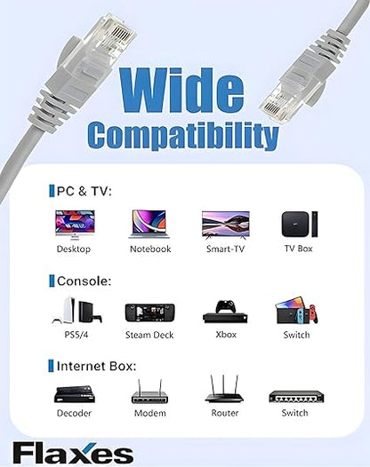 Cable JACLINK RJ-45 CAT6 PATCH CORD 50FT GRAY