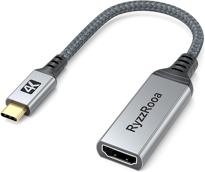 Adaptado Ryzz Rooa 4K USB Type-C to HDMI Adapter (Thunderbolt 3/4 Compatible)