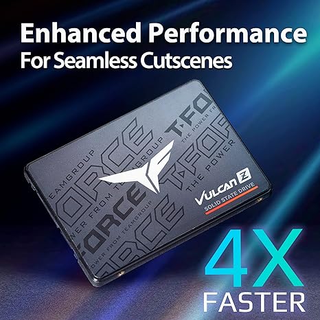 SSD Sata TEAMGROUP T-Force Vulcan Z 512GB SLC Cache 3D NAND TLC 2.5 Inch