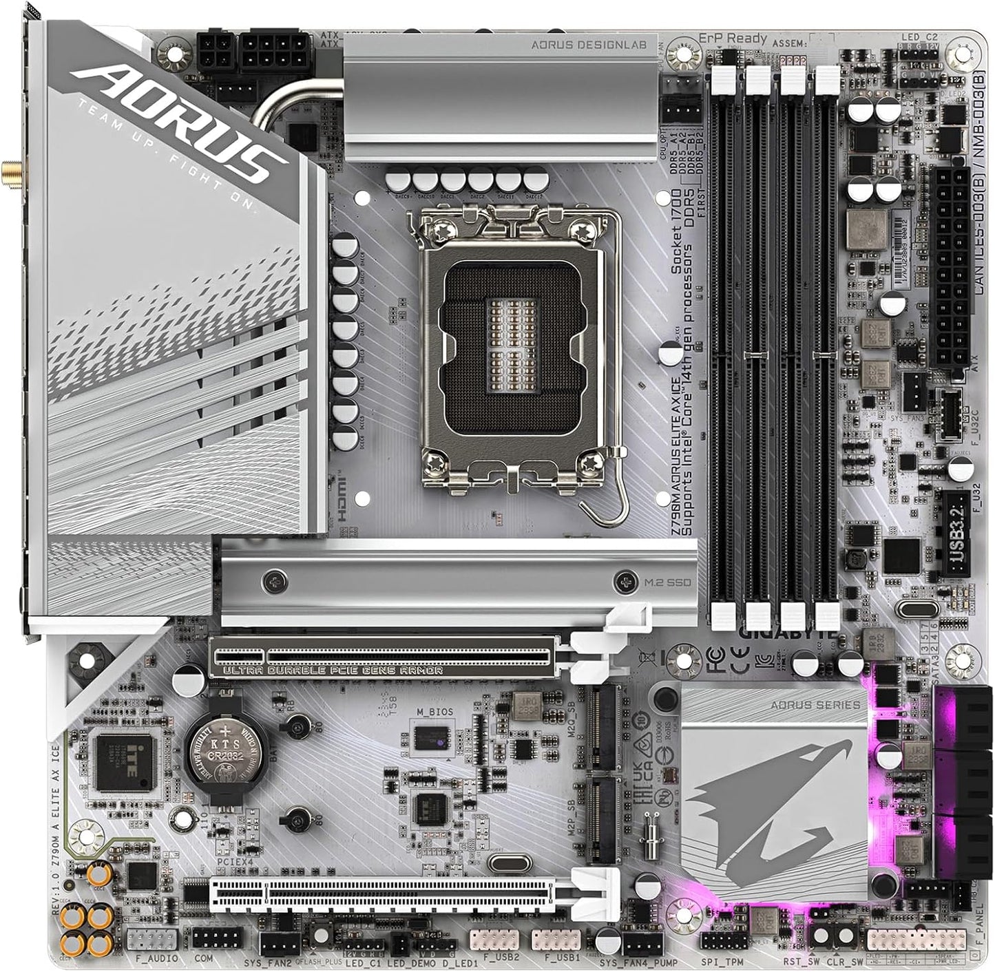 Motherboard Gigabyte Z790M Aorus Elite AX ICE LGA 1700