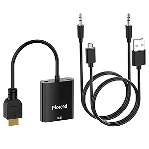 Adaptador Moread HDMI a VGA con Audio HDMI2VGAAP-A-B