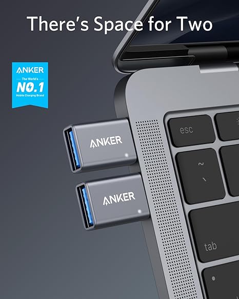 Adaptador Anker USB-C a USB 3.0 X2