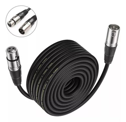 Cable de micrófono GearIT XLR a XLR 50 pies