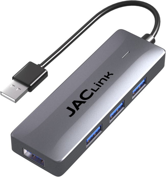 HUB JACLINK USB 3.0 4 PUERTOS SILVER