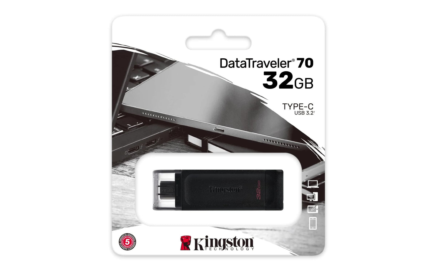 Pendrive Kingston DataTraveler 70 32GB  USB-C